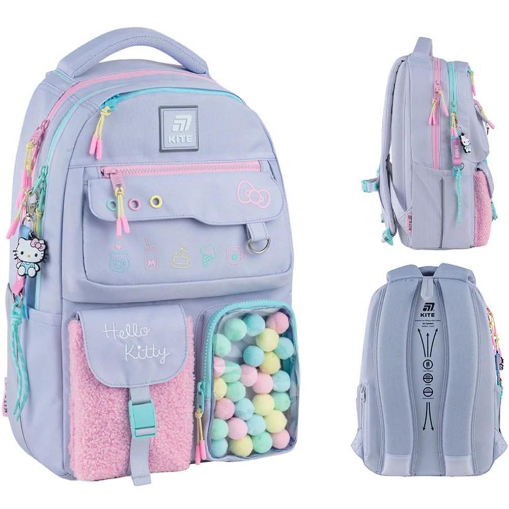 Школьный рюкзак KITE Education Teens Hello Kitty 17 л (HK25-2587M) - фото 2 Школьный рюкзак KITE Education Teens Hello Kitty 17 л (HK25-2587M) - фото 2