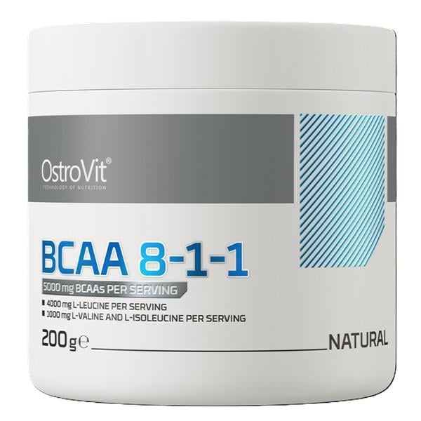 Аминокислота BCAA для спорта OstroVit Extra Pure BCAA 8:1:1 200 г 20 порций Pure Аминокислота BCAA для спорта OstroVit Extra Pure BCAA 8:1:1 200 г 20 порций Pure