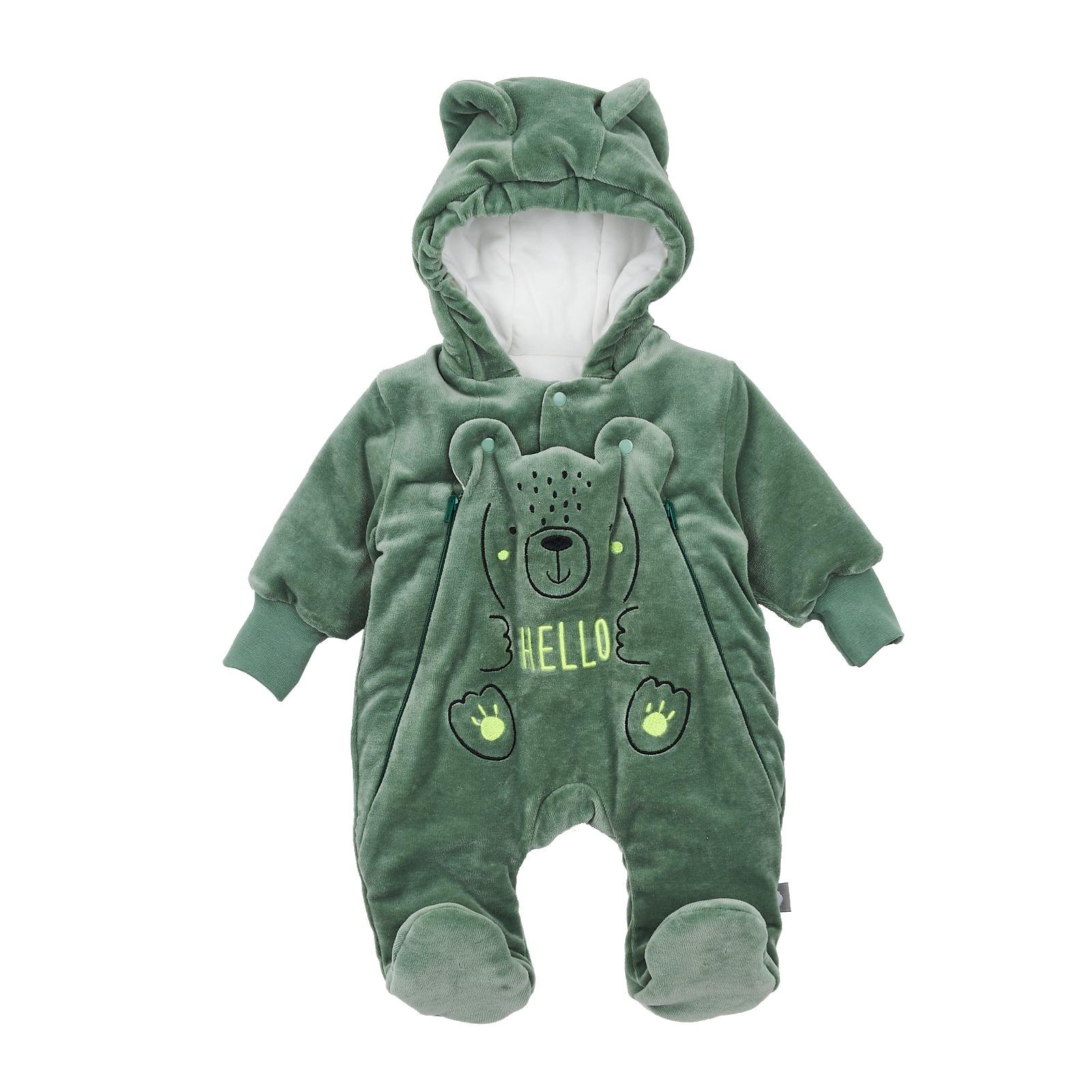 Комбинезон детский демисезонный ЛяЛя на хлопке 56 см (8ВЛ061)