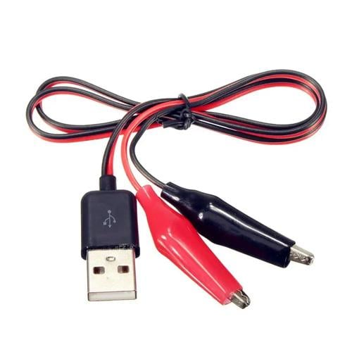 Кабель переходник USB Type-A на зажиме крокодилы 60 см (1102598)