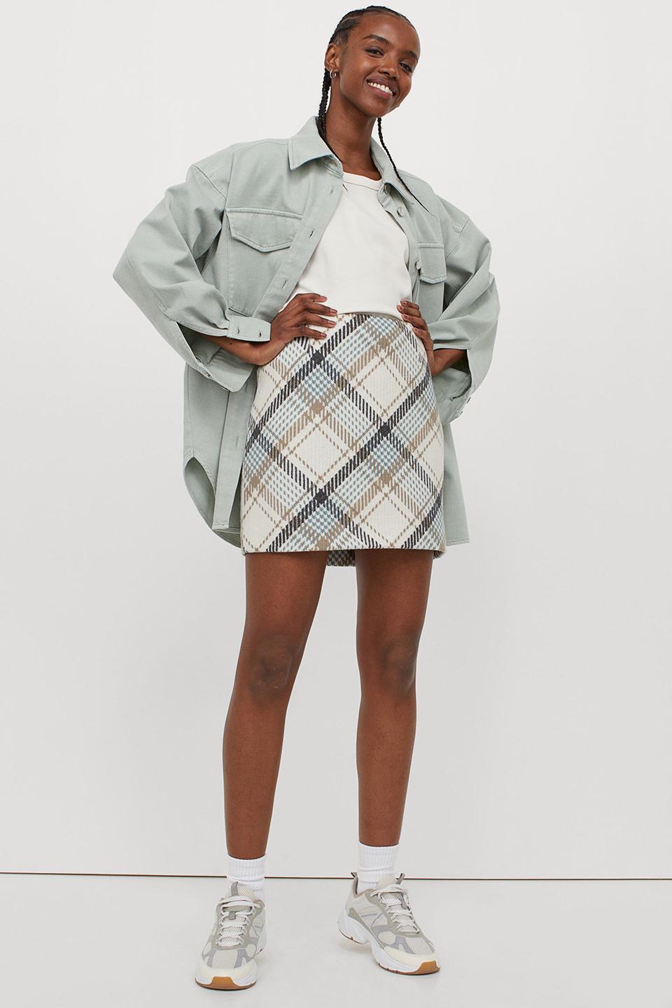 Юбка H&M р. 34 Молочный (895487b36)