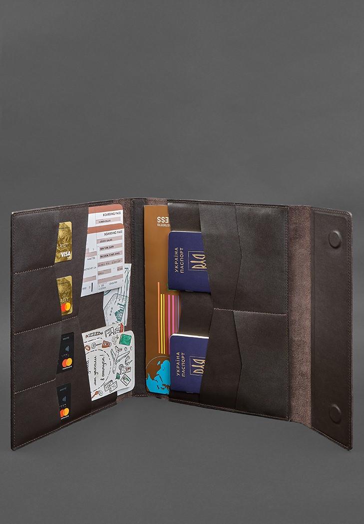 Папка шкіряна для документів сімейна А4 Темно-коричневий (A-028522) - фото 2 Папка шкіряна для документів сімейна А4 Темно-коричневий (A-028522) - фото 2