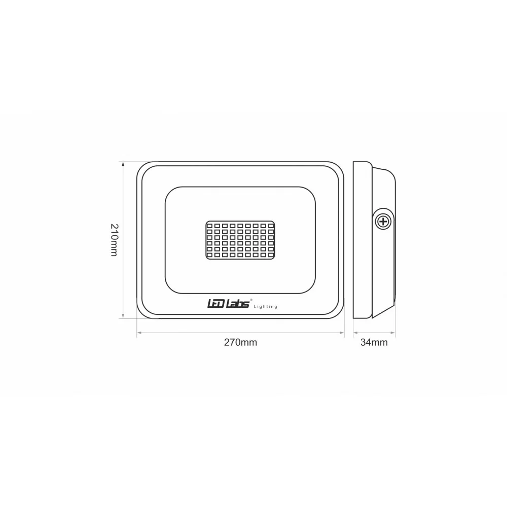 Прожектор світлодіодний Led Labs SMD 100W 4000K (17-0000-05) - фото 2 Прожектор світлодіодний Led Labs SMD 100W 4000K (17-0000-05) - фото 2