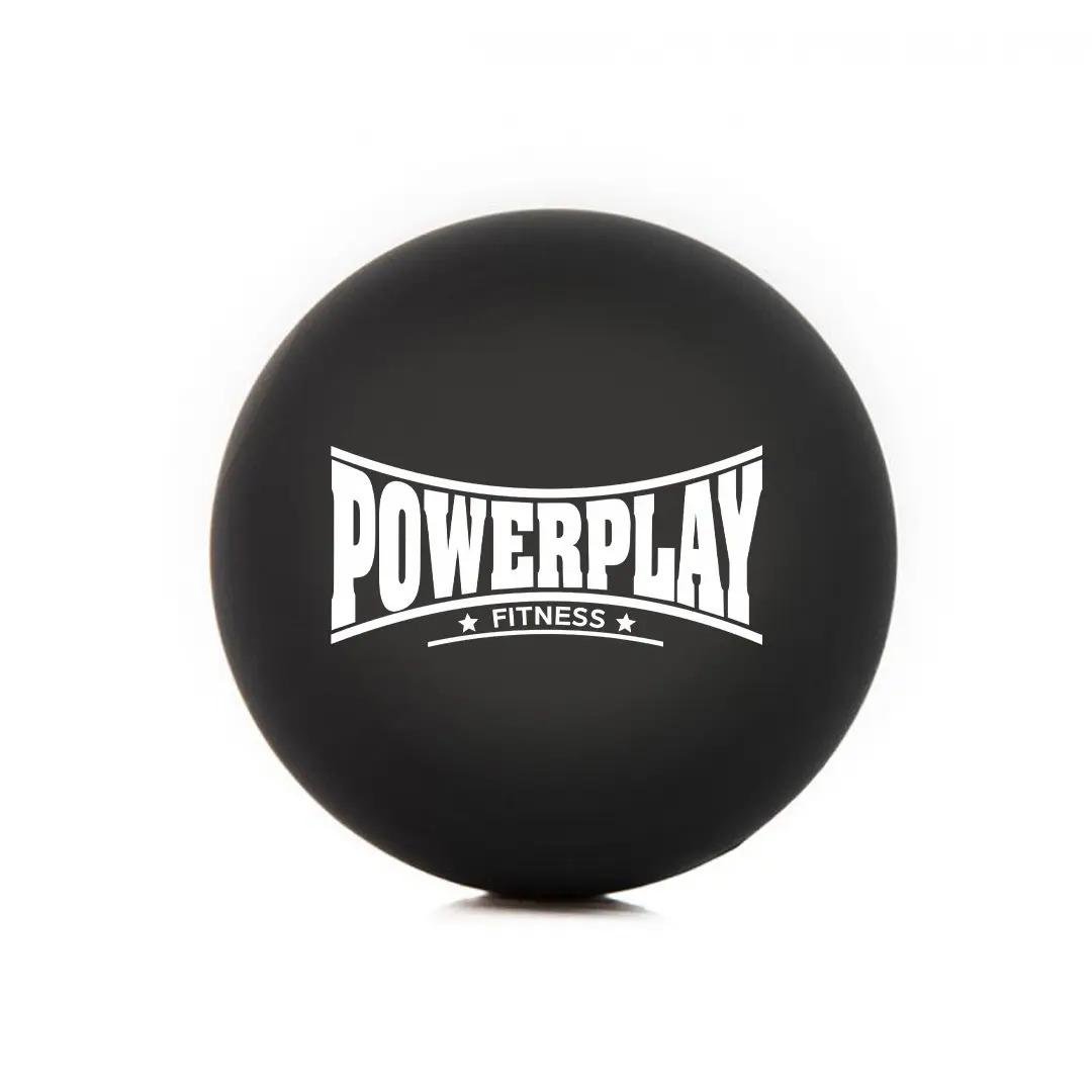 Массажный силиконовый мяч PowerPlay PP-4354 Silicone Lacrosse Ball 6,3 см Черный