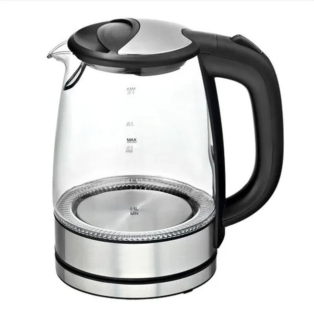 Чайник електричний дисковий Rainberg RB-703 прозоре скло 2200W 2 л (2354126737) Чайник електричний дисковий Rainberg RB-703 прозоре скло 2200W 2 л (2354126737)