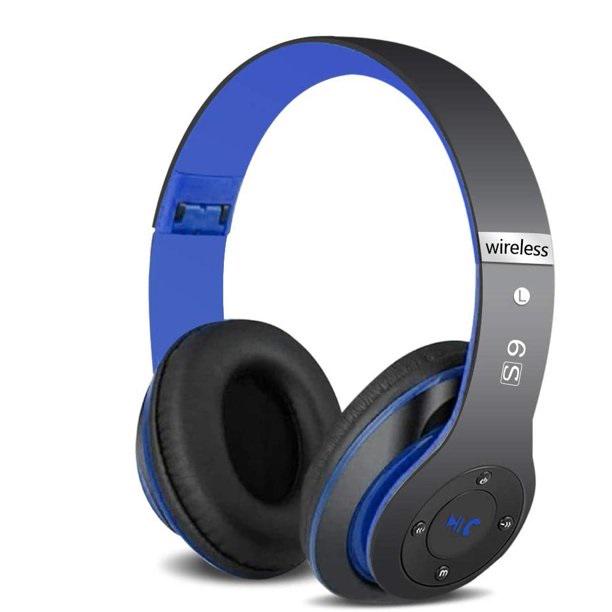 Беспроводные Bluetooth наушники 6S, 52 часа ,Hi-Fi Stereo, синие, (1602082271)