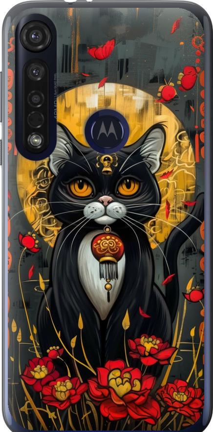 Чехол на Motorola G8 Plus China Cat (6134u-1837-42517) Чехол на Motorola G8 Plus China Cat (6134u-1837-42517)