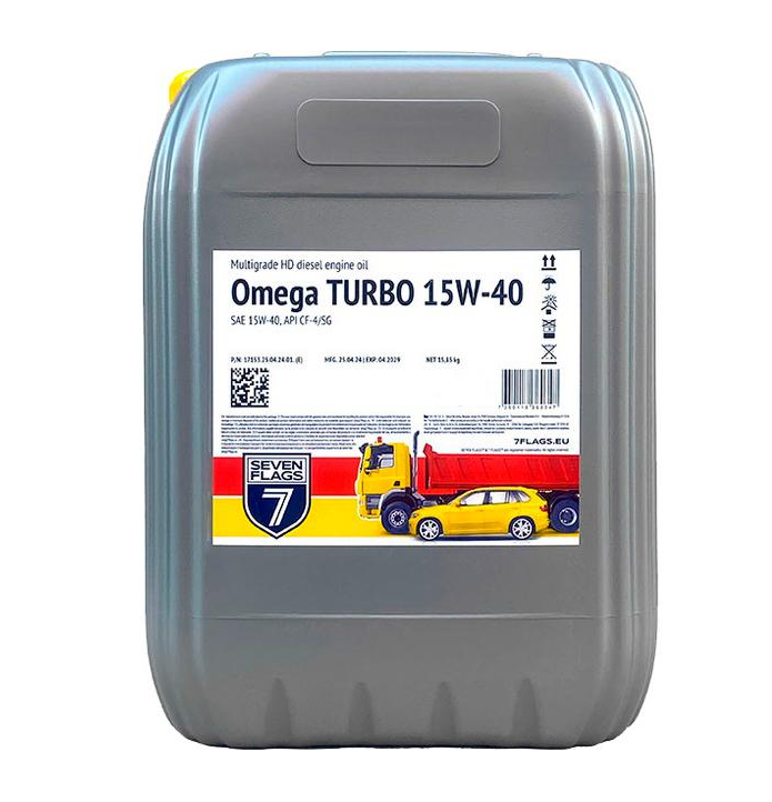 Моторна олива 7FLAGS Omega TURBO 15W-40 20 л 5402118360796 (199456)