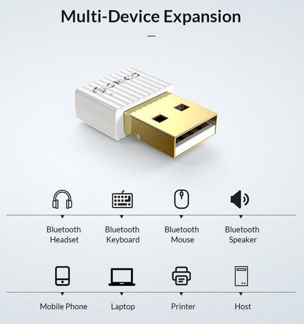 Адаптер Orico Bluetooth 5.0 USB Windows 10/8/7 - фото 4