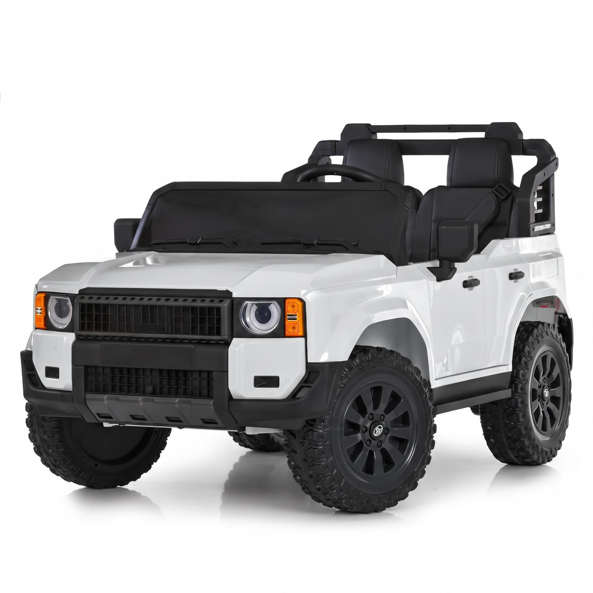 Электромобиль детский джип Bambi Racer Toyota M 6280EBLR 2 мотора 45W 12V10Ah/колеса EVA 2 места пульт 2.4G Белый (38630066)