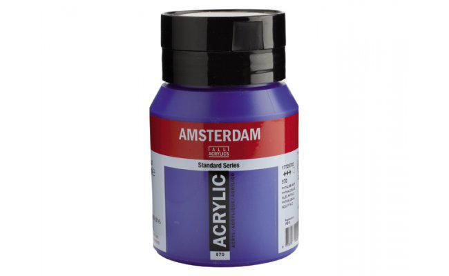 Краска акриловая Amsterdam Royal Talens 500 мл 570 Синий ФЦ (Az-195536)