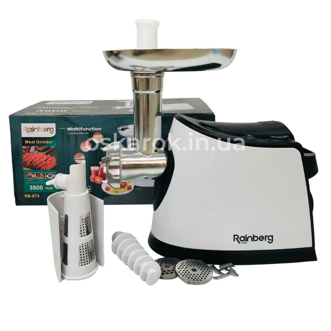 М'ясорубка електрична для томатного соку Rainberg RB-674 3000W (2587940746) - фото 2 М'ясорубка електрична для томатного соку Rainberg RB-674 3000W (2587940746) - фото 2