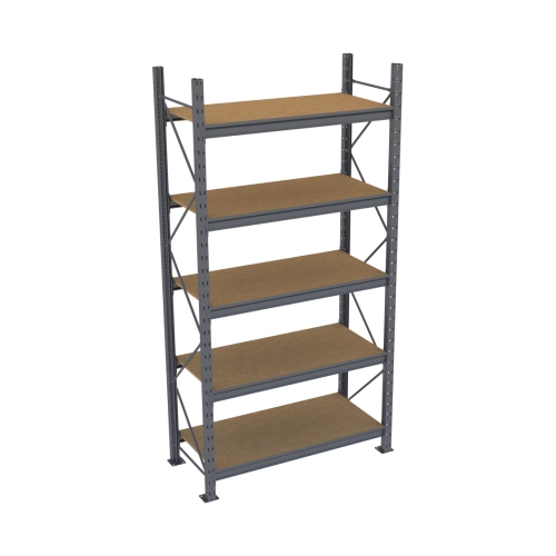 Стелаж Modern-Expo Mini Rack з полицями ДСП основна секція 5 рівнів 2584х1545х615 мм (3-3-60)