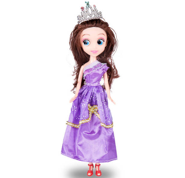 Лялька ОЕМ з короною вініл 28 см (01741)