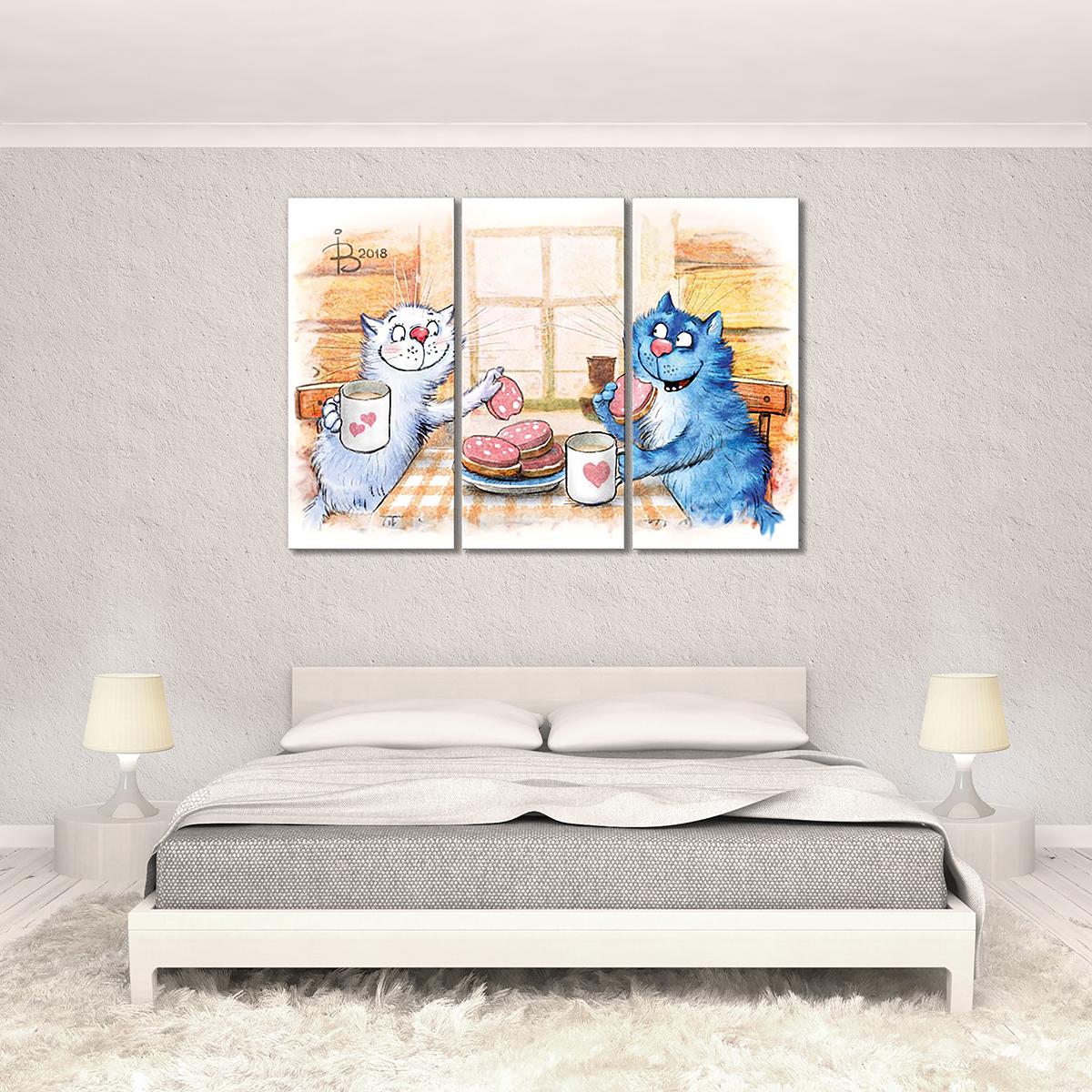 Модульная картина Наша безграничная любовь 3 модуля 80x120 см