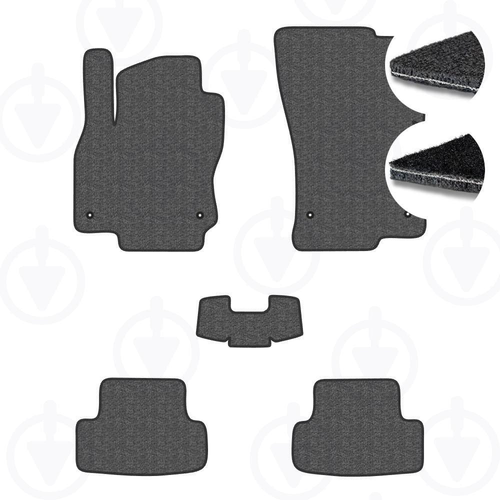 Комплект килимків до салону Star-Tex на Audi Q2 2016- текстиль/VAG Графіт/Чорний (13311-65-55-57)