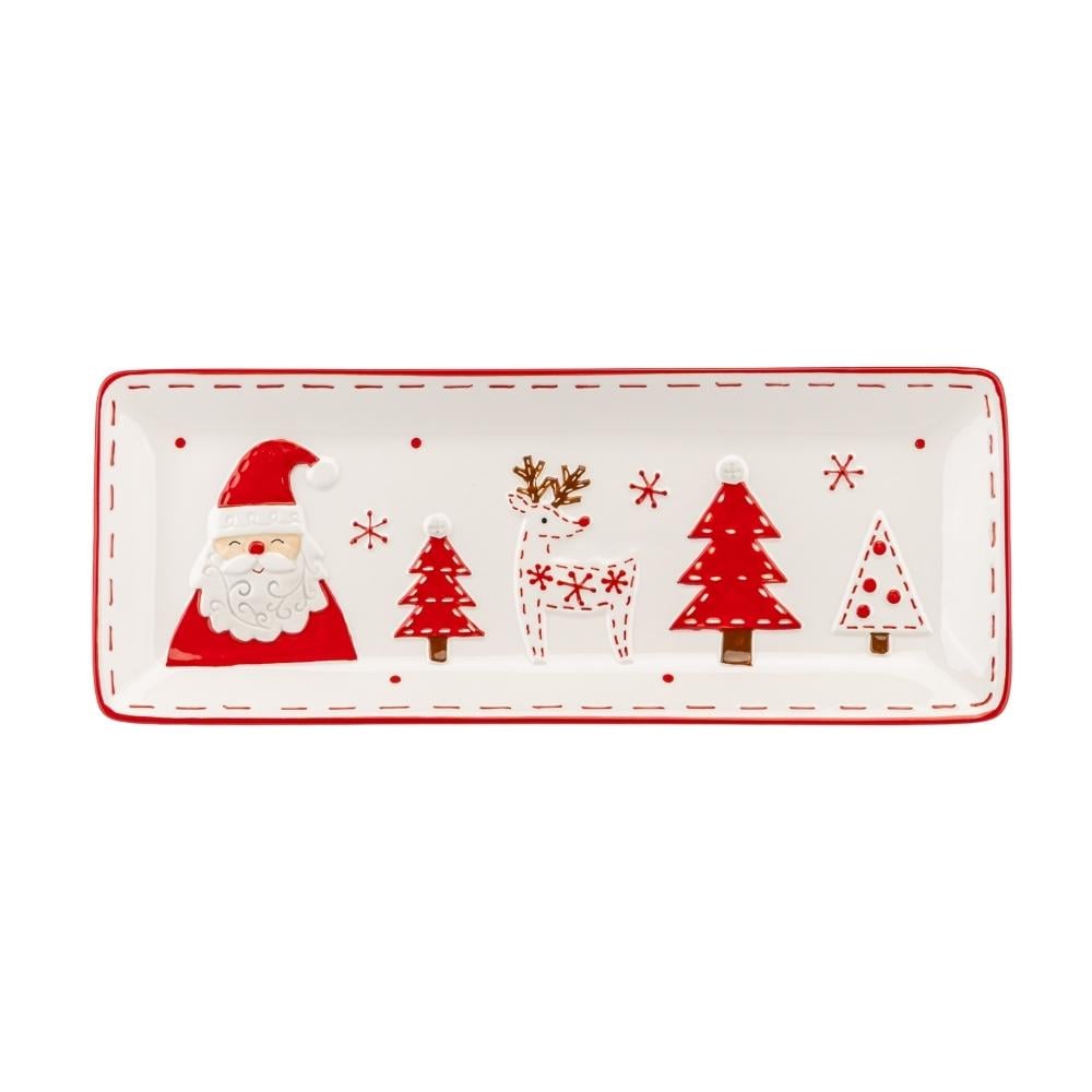 Блюдо Elisey Санта Клаус 41,3 см Красный (UD-243-N-7)