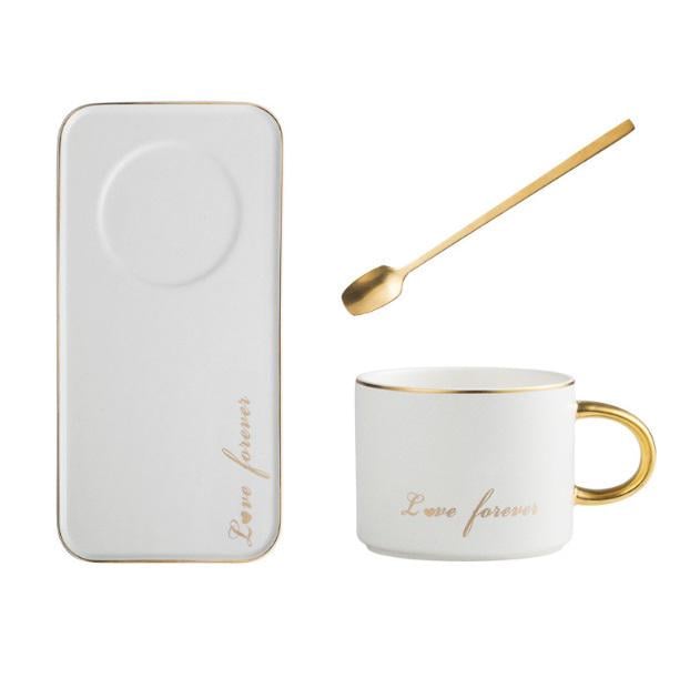 Чашка с блюдцем и ложкой 11430 220 мл Белый (4570978)