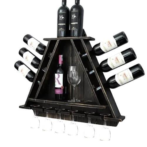 Полка для вина настенная из дерева Навали Венге (ПНК-020212)