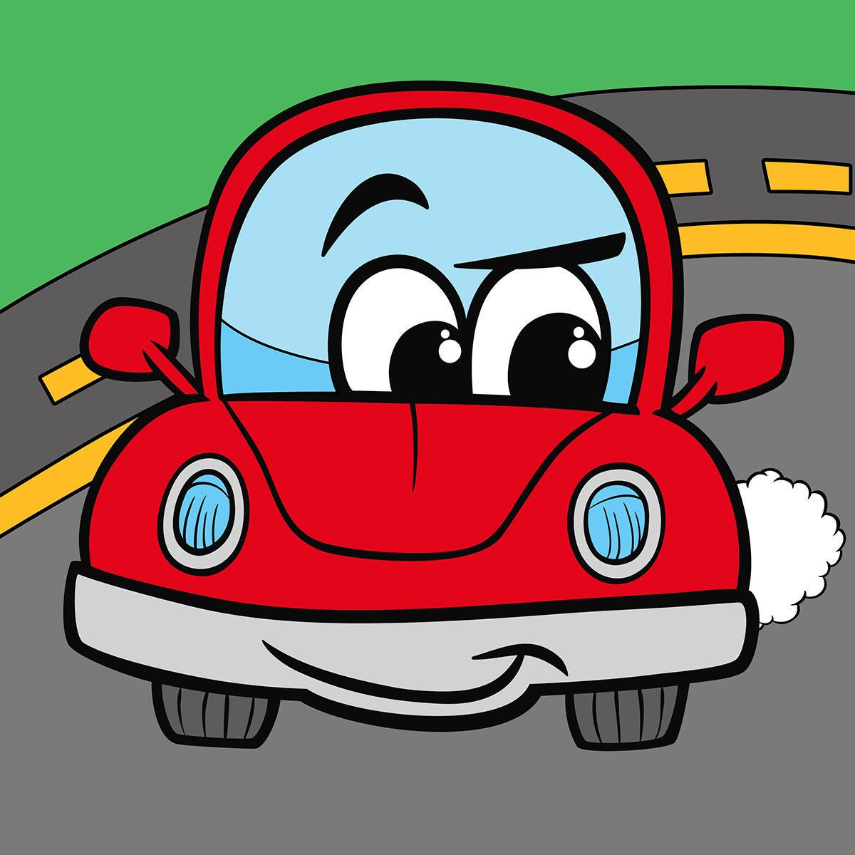 Картина по номерам Santi Веселый автомобиль 25x25 см (Top-954593)