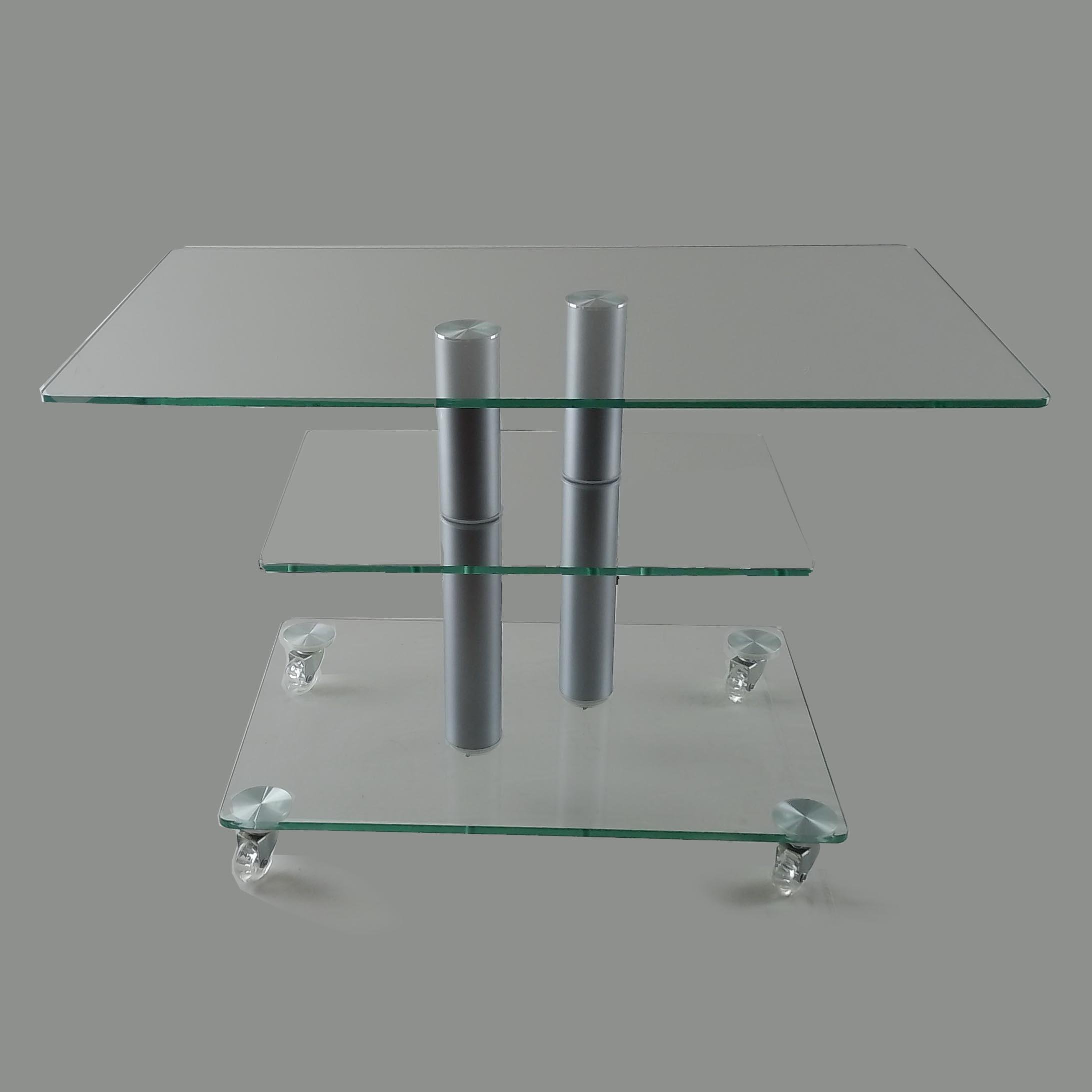 Стол журнальный стеклянный Commus Bravo Standart MX P8 ccc 2alm60 Прозрачный/Белый (433320257) - фото 2 Стол журнальный стеклянный Commus Bravo Standart MX P8 ccc 2alm60 Прозрачный/Белый (433320257) - фото 2