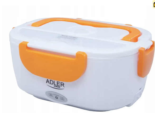 Ланч-бокс электрический Adler с двумя емкостями 220 В Белый с оранжевым (4474orang) Ланч-бокс электрический Adler с двумя емкостями 220 В Белый с оранжевым (4474orang)