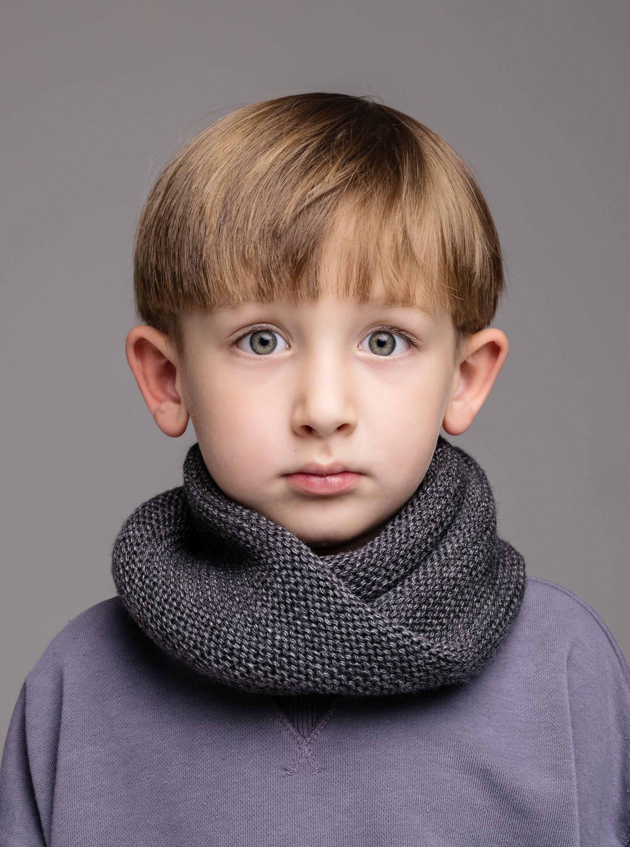 Снуд дитячий подвійний D901 унісекс 25х17 см Cиній - фото 2