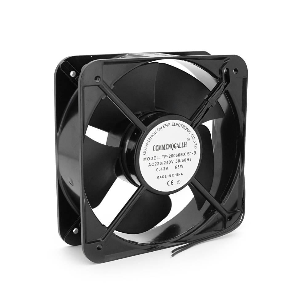 Кулер для охолодження серверних БП FP-20060EX-S1-B DC sleeve fan 2pin під паяння 220V/0,43A 2600 об/хв 58W 200х200х60 мм (30862)