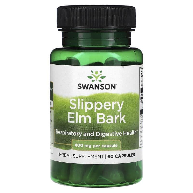 Кора в’яза Swanson Slippery Elm 60 кап. 400 мг