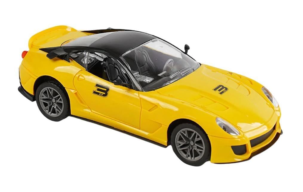 Машина на радиоуправлении RC Toys масштаб 1:16 с подсветкой фар Yellow (139715)