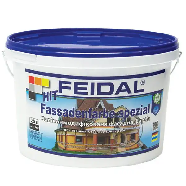 Фарба фасадна силіконмодифікована Feidal HIT Fassadenfarbe spezial 2,5 л