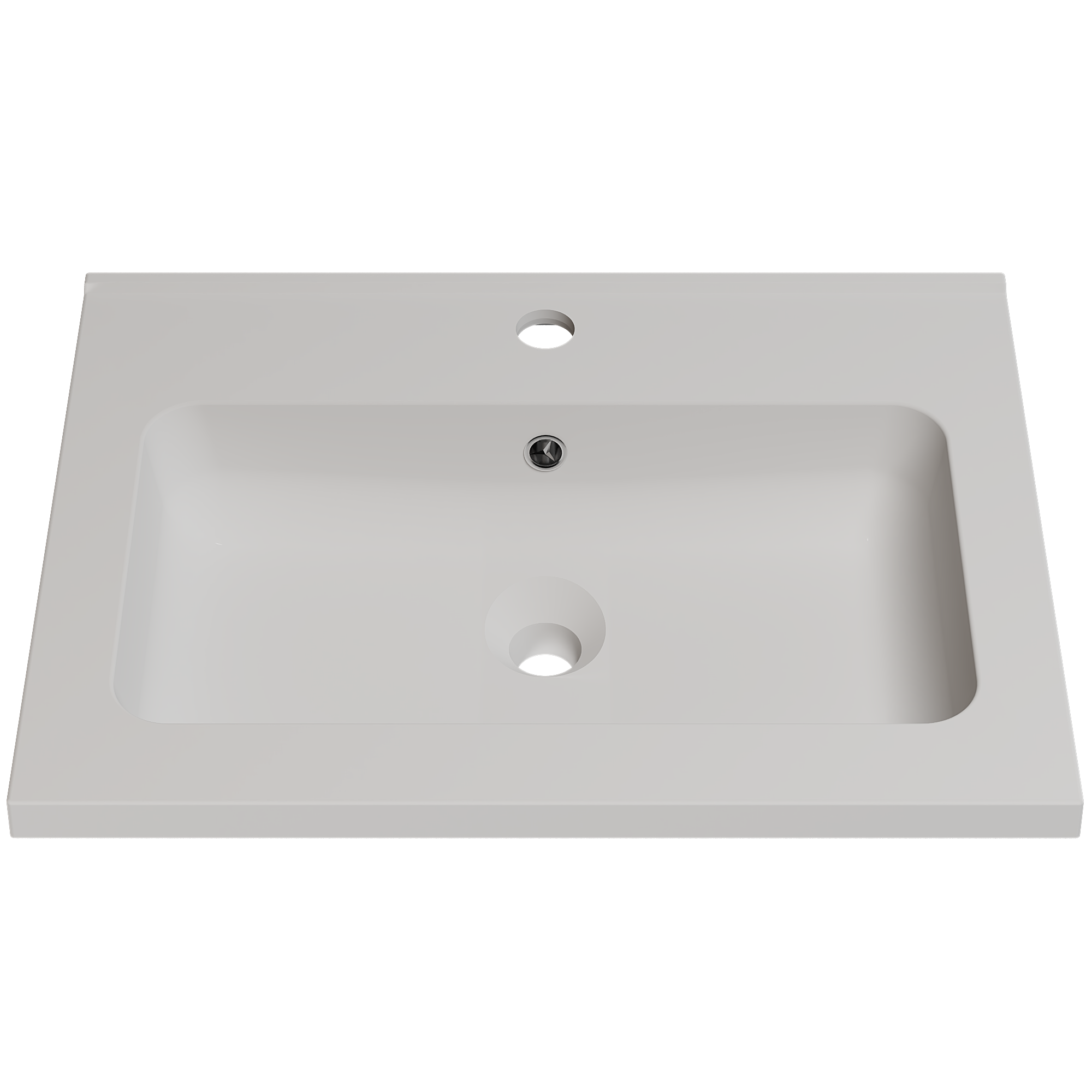 Раковина глянцевая врезная Amidicon Rodeo 60 из литого камня 600х450 мм