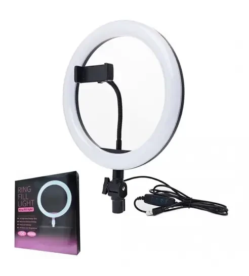 Лампа светодиодная кольцевая Selfie Ring Light ZD666 26 см (LPNHL988541688)