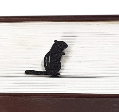 Закладка для книг металева Бурундук (sp6-BM01_chipmunk)