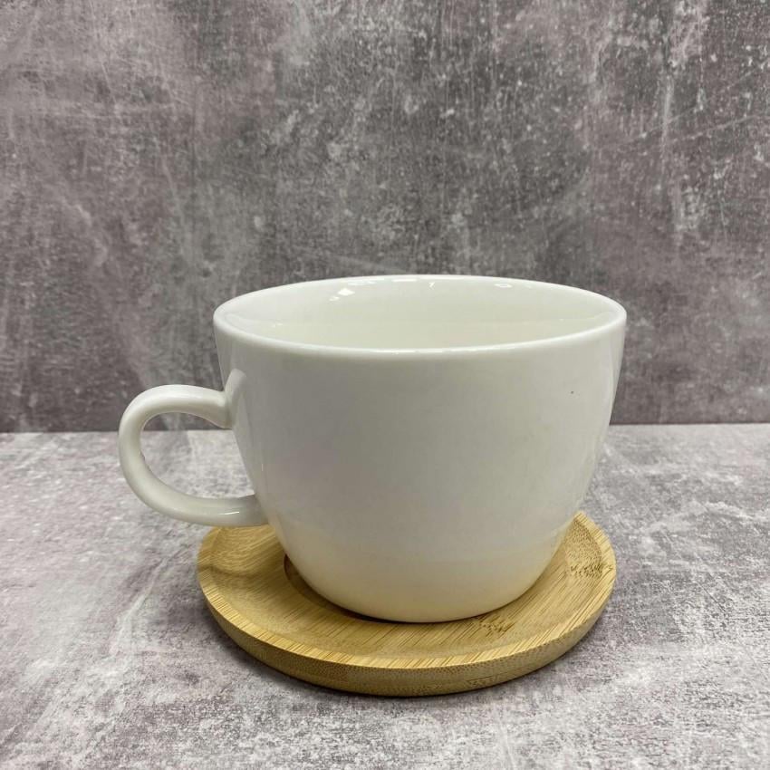 Чашка BonaDi 375-413 с бамбуковым блюдцем 500 мл Чашка BonaDi 375-413 с бамбуковым блюдцем 500 мл