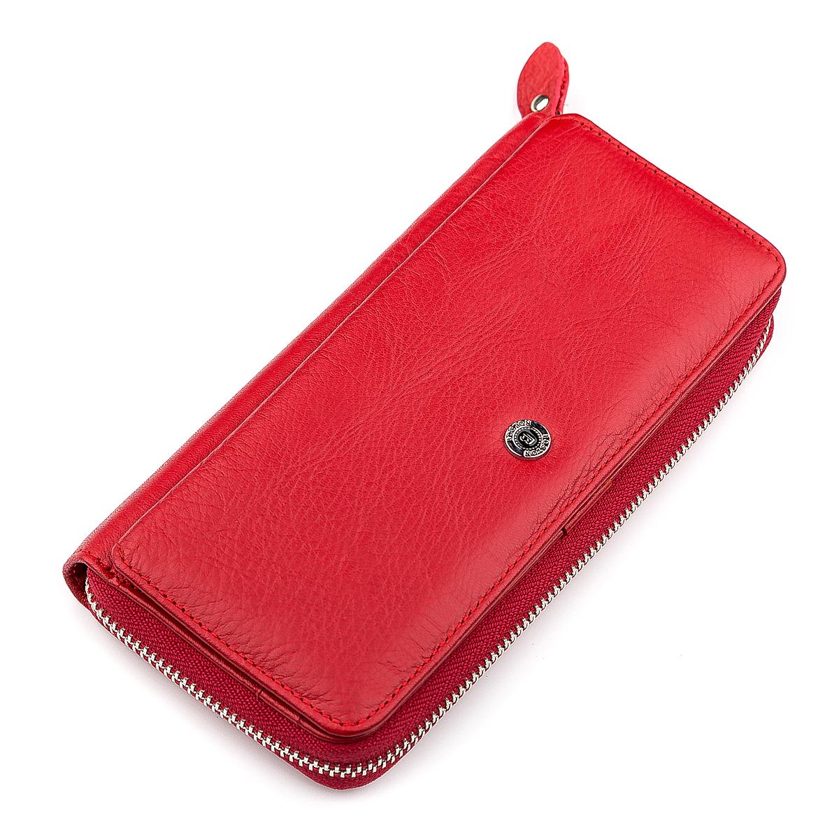 Женский кошелек Boston 18478 кожаный Красный
