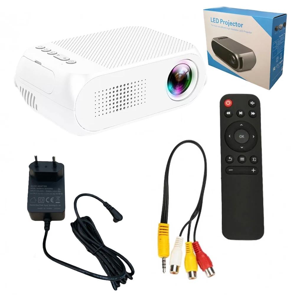 Портативный проектор Projector LED YG320 Mini с динамиком Белый (120.718.1)