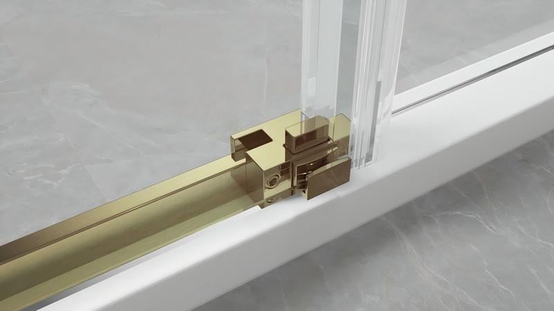 Душевая кабина без поддона KOER SR SC03-90x90x200-TR-12 прозрачное стекло Easy Clean 6мм, матовое золото (KR5358) - фото 10 Душевая кабина без поддона KOER SR SC03-90x90x200-TR-12 прозрачное стекло Easy Clean 6мм, матовое золото (KR5358) - фото 10