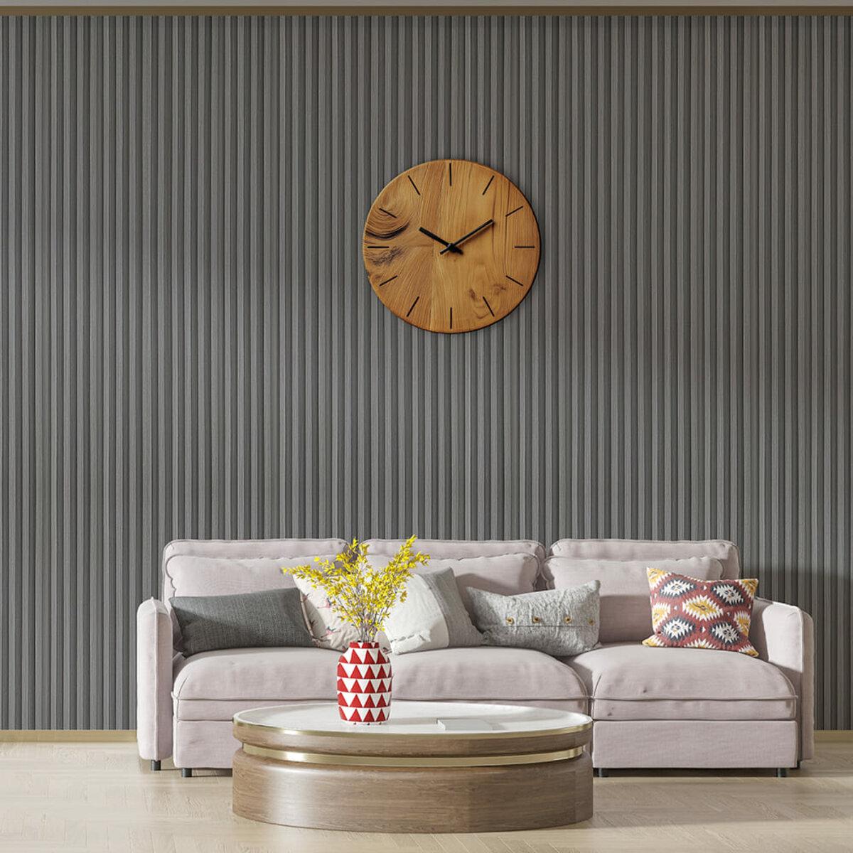 Рельс декоративный WPC стеновой 3000х160х23 мм Оловянный (SW-00001530) - фото 7