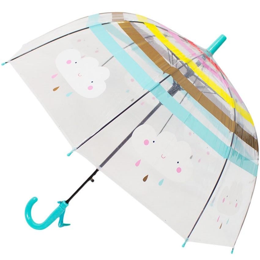 Зонт детский механический для девочек Прозрачный (2132705174)