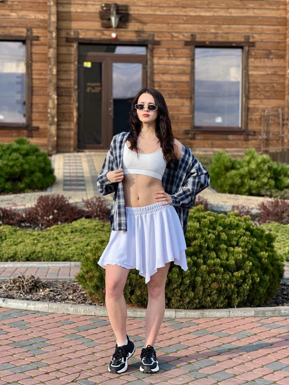 Рубашка женская в клеточку Синий/Белый (2567453283) - фото 8 Рубашка женская в клеточку Синий/Белый (2567453283) - фото 8