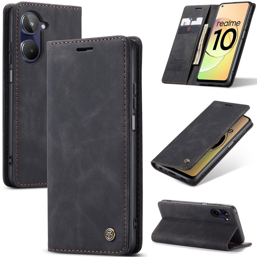 Чехол книжка с магнитом Realme 10 CaseMe Black (32836-2B)