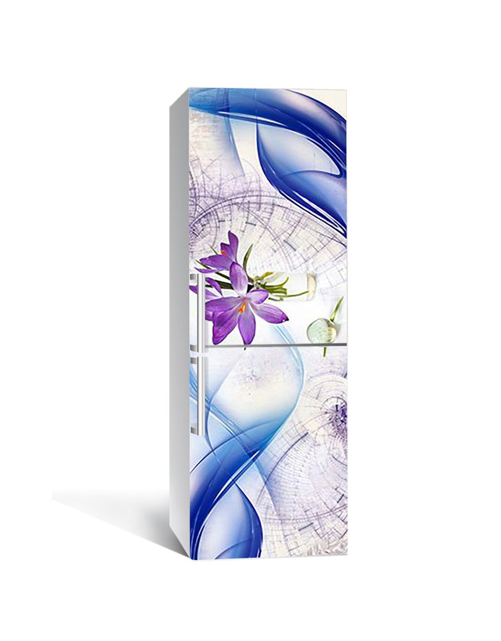 Наклейка 3D на холодильник Zatarga "Безумный эдельвейс" виниловая 650х2000 мм Наклейка 3D на холодильник Zatarga "Безумный эдельвейс" виниловая 650х2000 мм