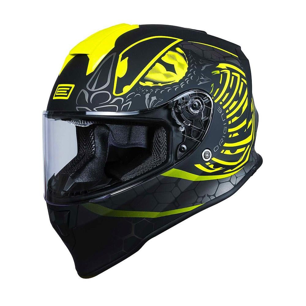 Мотошлем Origine Dinamo Fighter M Fluo Yellow/Black Matt (32086)