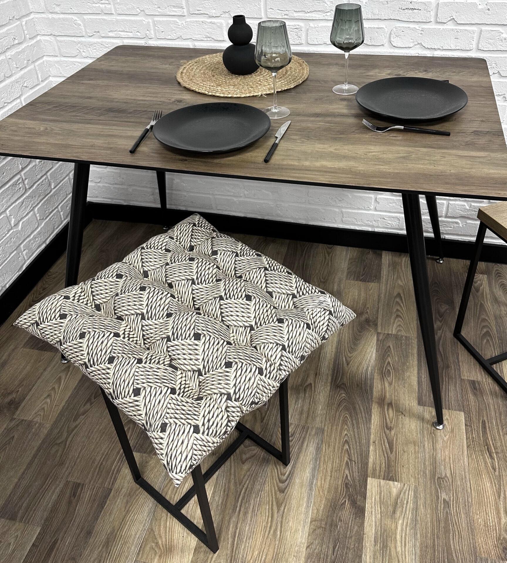 Сидушка Comfort Home Rope на стул/кресло/садовая мебель 40х40 см