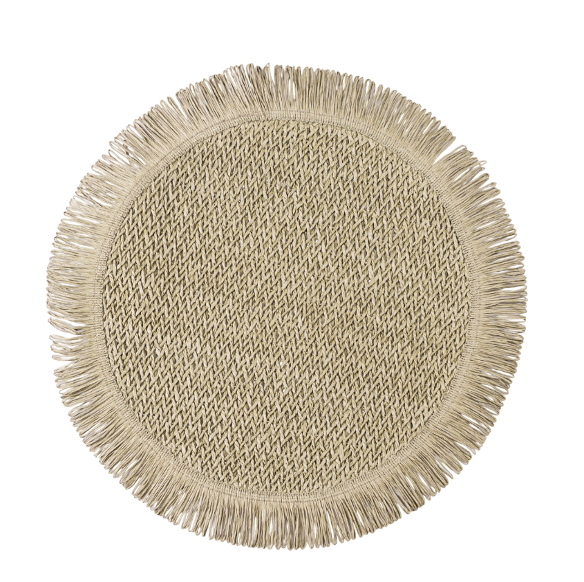 Коврик для сервировки стола Fringe 38 см Оливковый Коврик для сервировки стола Fringe 38 см Оливковый