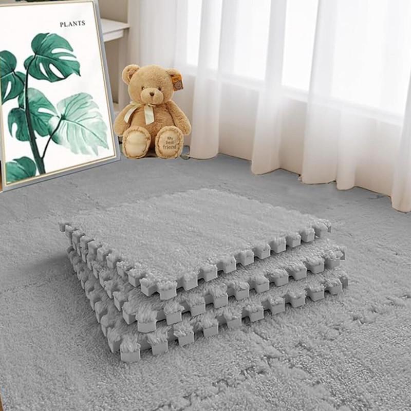 Коврик-пазл плюшевый Sticker Wall SW-00002080 30х30х1 см Светло-серый (27041741) - фото 6 Коврик-пазл плюшевый Sticker Wall SW-00002080 30х30х1 см Светло-серый (27041741) - фото 6