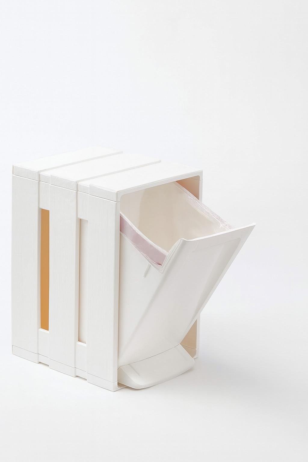 Контейнер для мусора Tina Bin 19x23x30 см 7 л Белый (4009)