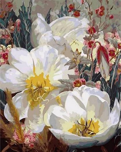 Картина по номерам Mariposa "Белоснежные кувшинки" 40x50 см (MR-Q1059)
