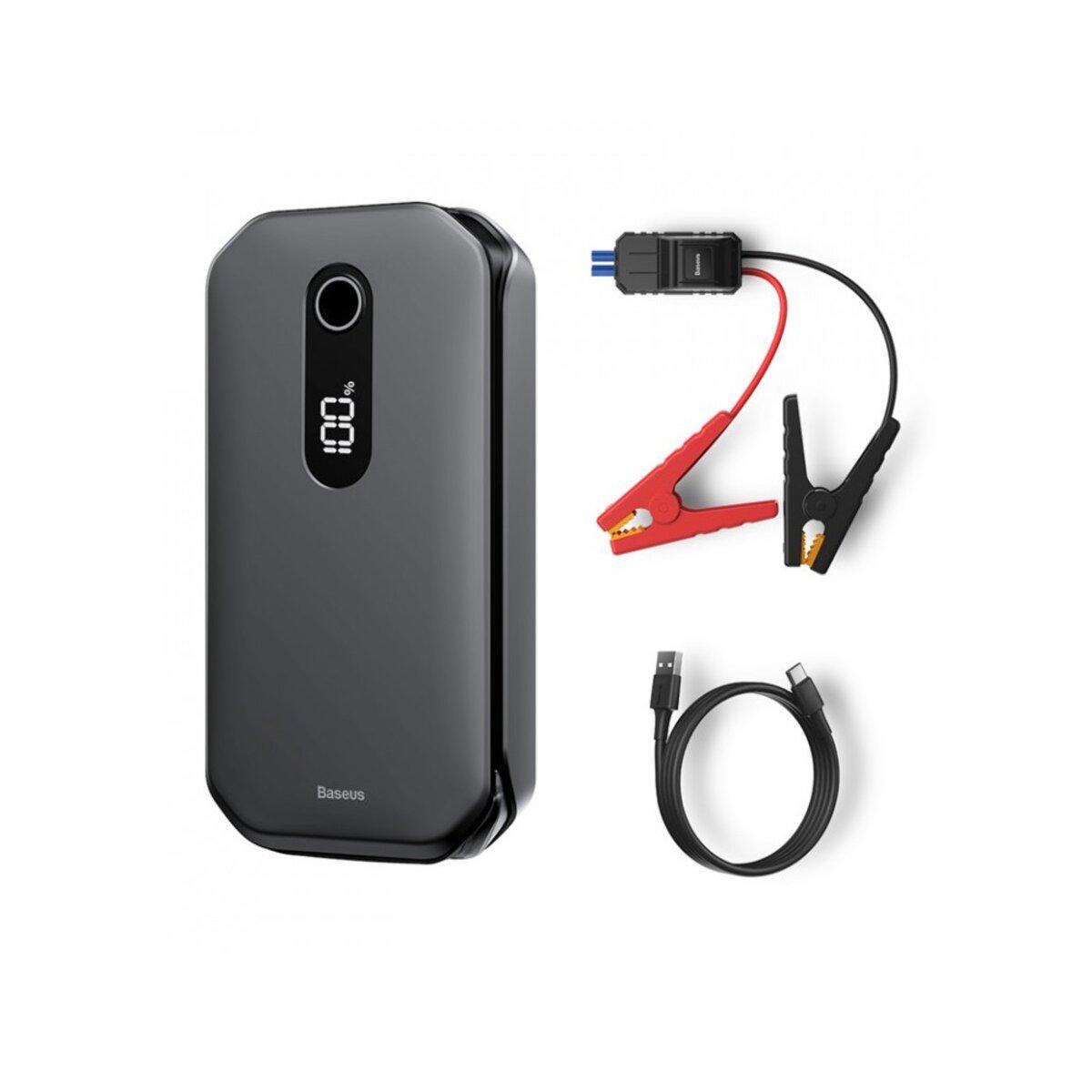 Пуско-зарядний пристрій автомобільний портативний Baseus super energy car jump starter 12000 mAh Black (CRJS03-01)